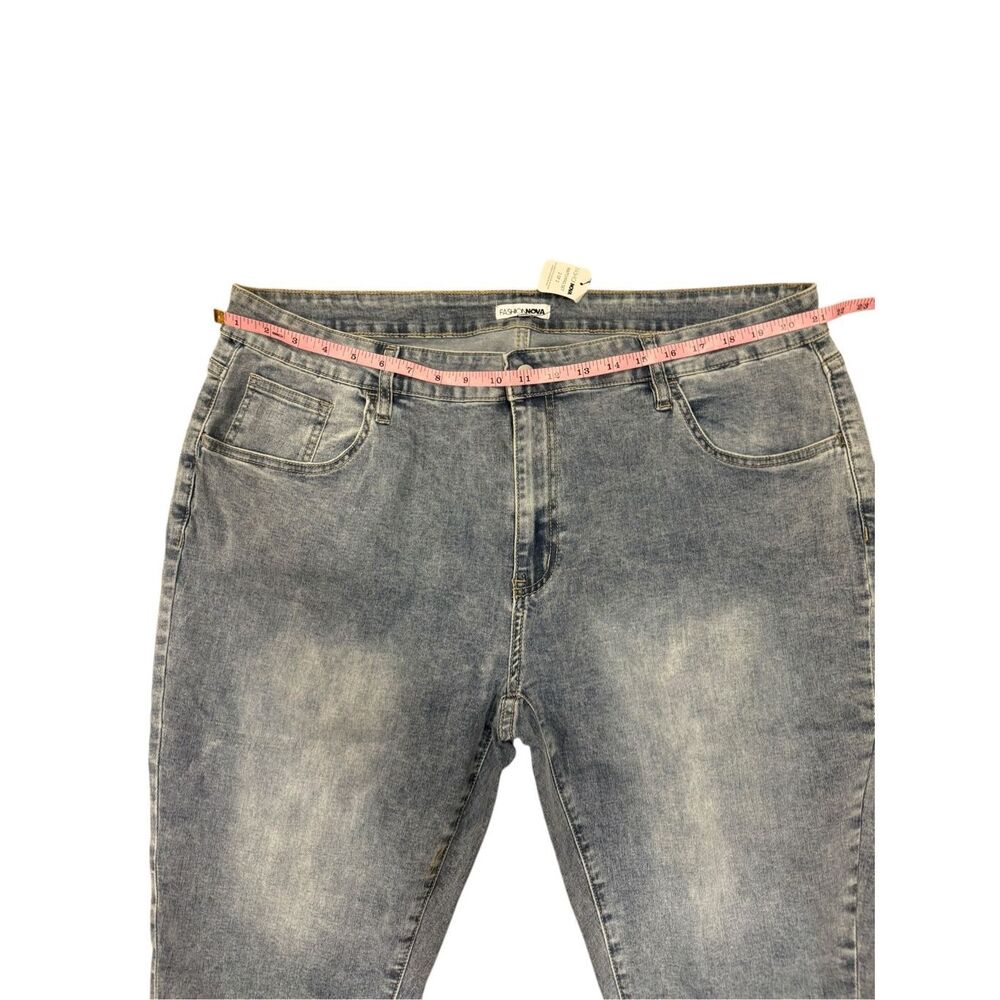 NWT Fashion Nova Wait For Me Denim Capri 2Pc Set 3X - Picture 6 of 14